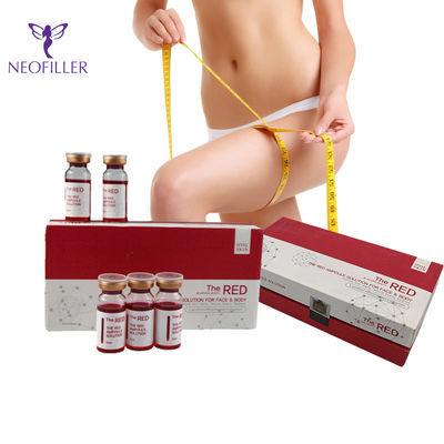 محلول لیپولیز لاغری قرمز ویتامین B12 بدون سوزن چربی حل کننده شکم
