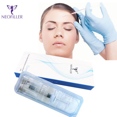 50 میلی لیتر پرکننده پوستی هیالورونیک اسید از بین برنده چین و چروک پرکننده هیالورونیک اسید متقاطع