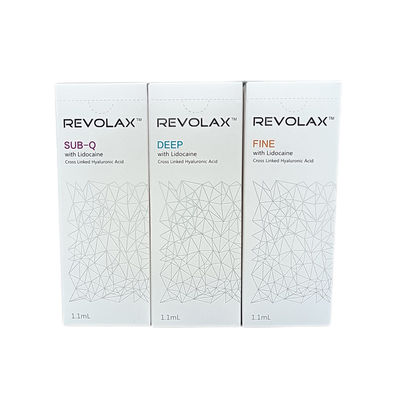 1.1 میلی لیتر پرکننده پوستی Revolax Fine Lips فیلرهای چین و چروک صورت با اسید هیالورونیک