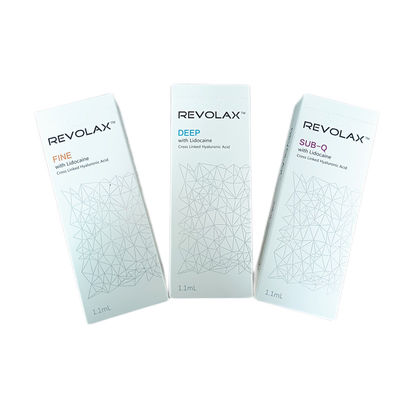 1.1 میلی لیتر پرکننده پوستی Revolax Fine Lips فیلرهای چین و چروک صورت با اسید هیالورونیک