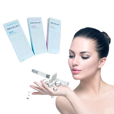 پرکننده های ظریف صورت هیالورونیک اسید Revolax 2 x 1ml برای صورت 9 تا 12 ماهه