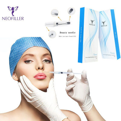 رفع چین و چروک پرکننده های پوستی مبتنی بر اسید هیالورونیک 1 میلی لیتر پرکننده لب هیالورونیک اسید