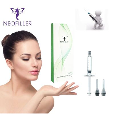پرکننده پوستی هیالورونیک اسید صورت گونه ها فیلر لب HA 1 میلی لیتر 2 میلی لیتر 24 میلی گرم در میلی لیتر