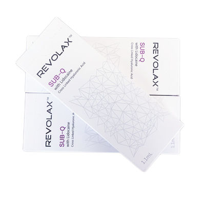 کره 1.1 میلی لیتر Revolax Hyaluronic Acid تزریقی پرکننده Ha برای قلم هیالورون
