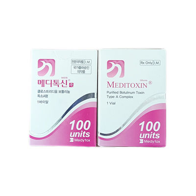 2.5 میلی لیتر از بین بردن چین و چروک تزریق سم بوتولینوم مدیتوکسین بوتولینوم نوع A 100 واحد