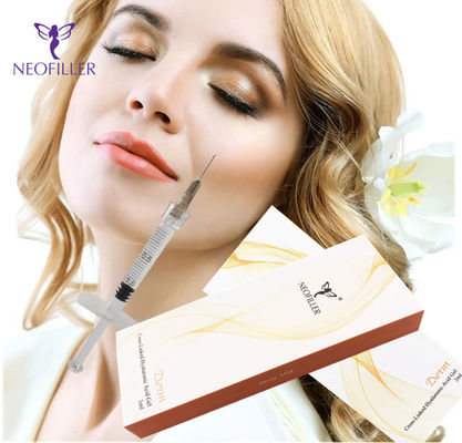 سرنگ 1 میلی لیتری 2 میلی لیتری هیالورونیک اسید قابل تزریق با ماندگاری طولانی برای چین و چروک های عمیق