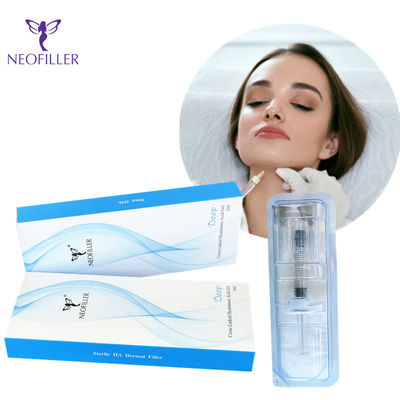 شیرینی های شفاف اسید هیالورونیک پرکننده پوستی تزریق هایپودرمیک 1ml*2