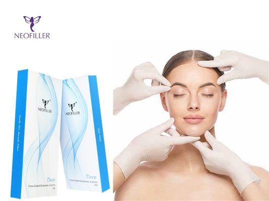 شیرینی های شفاف اسید هیالورونیک پرکننده پوستی تزریق هایپودرمیک 1ml*2