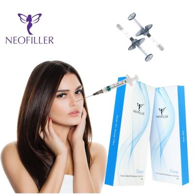 شیرینی استریل اسید هیالورونیک پرکننده پوست 24mg/ml غلظت تزریق هیپودرمک