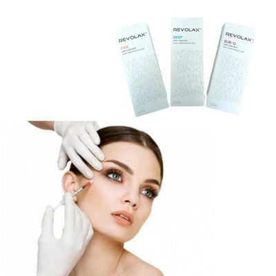 بسته بندی شیرینی اسید هیالورونیک Revolax Filler Dermal برای پر کردن لب صورت
