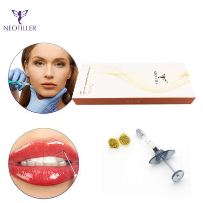 عمق تزریق شفاف اسید هیالورونیک پرکننده پوست 1ml 2ml 10ml 20ml