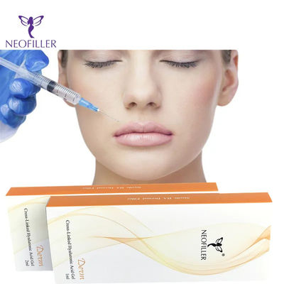 عمق تزریق شفاف اسید هیالورونیک پرکننده پوست 1ml 2ml 10ml 20ml