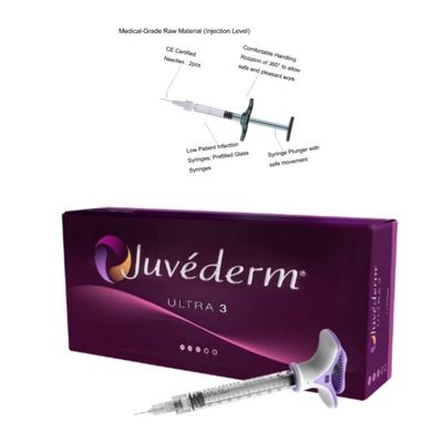 ژل اسید هیالورونیک Juvederm پرکننده پوست 6-9 ماه ذخیره در دمای اتاق
