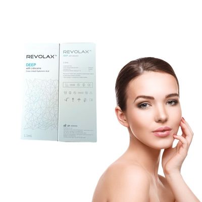 Revolax 1.1ml فیلر پوستی هیالورونیک اسید Fine Deep Subq برای صاف کردن و پر کردن