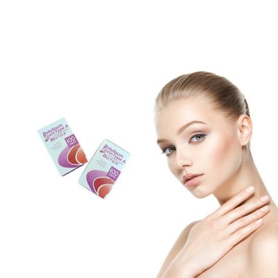 پودر 100U / تزریق پودر توکسین بوتولینوم برای کاهش چین و چروک