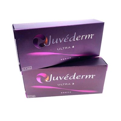 Ultra 3 Ultra 4 حجم Juvederm Hyaluronic Acid Fillers مواد پر کننده اسید هیالورونیک