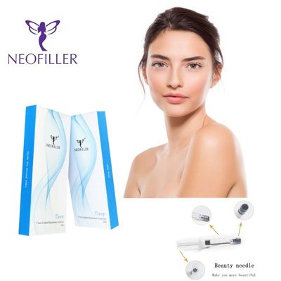 پرکننده پوستی هیالورونیک اسید کاهش دهنده چروک موثر ژل تزریقی شفاف افزایش دهنده دمای صورت