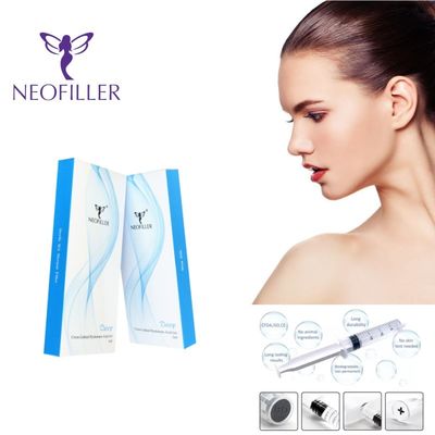 پرکننده پوستی هیالورونیک اسید کاهش دهنده چروک موثر ژل تزریقی شفاف افزایش دهنده دمای صورت