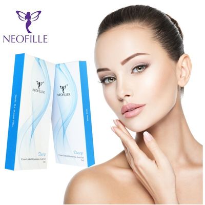بسیار موثر 24mg-ml اسید هیالورونیک پرکننده پوست ژل تزریقی 9-12 ماه طول عمر نگهداری در دمای اتاق