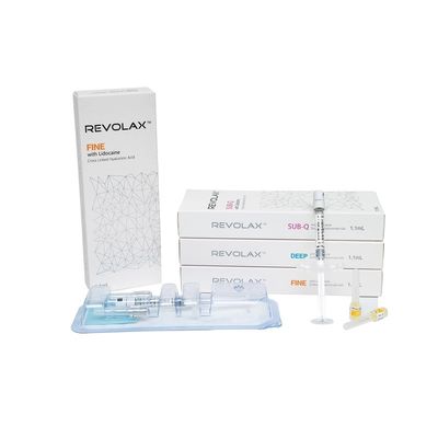 Revolax 1.1ml Hyaluronic Acid Cross Linked Filler برای پر کردن پوست با اسید هیالورونیک