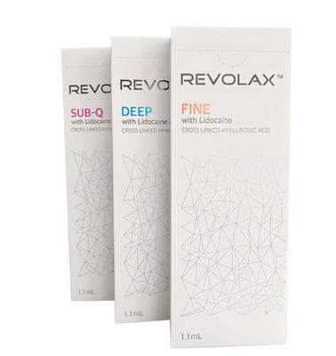 Revolax 1.1ml Hyaluronic Acid Cross Linked Filler برای پر کردن پوست با اسید هیالورونیک