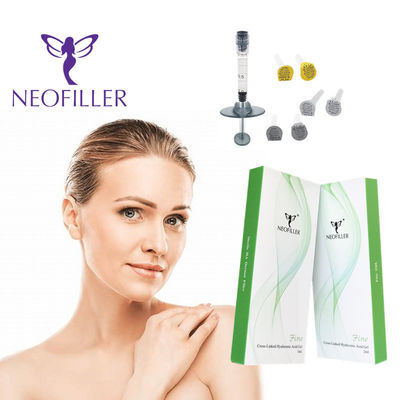 24mg-ml شفاف اسید هیالورونیک پرکننده پوست ژل تزریقی تزریق هیپودرمک افزایش چهره