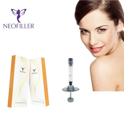 Neofiller اسید هیالورونیک پرکننده پوستی ژل تزریقی کاهش چین و چروک صورت 9 تا 12 ماه افزایش طول عمر