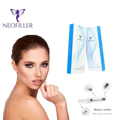 پرکننده پوست اسید هیالورونیک متقاطع 1ml-20ml ژل تزریقی کاهش چین و چروک صورت