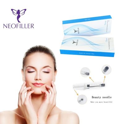 پرکننده پوست اسید هیالورونیک متقاطع 1ml-20ml ژل تزریقی کاهش چین و چروک صورت