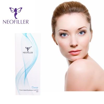 Neofiller Cross-Linked 2ml Hyaluronic Acid Filler Dermal Deep Line Contour Nose Gel تزریق شده برای افزایش زیبایی صورت