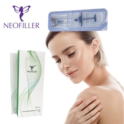 24mg-ml اسید هیالورونیک پرکننده پوست ژل تزریقی کاهش چین و چروک صورت 9-12 ماه طول عمر نگهداری در دمای اتاق