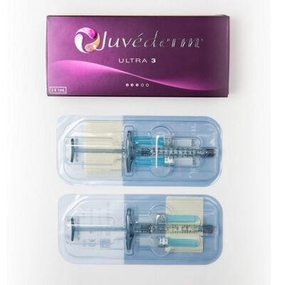 Juvederm Hyaluronic Acid Dermal Filler با غلظت 24mg/ml HA و اسید هیالورونیک متقاطع برای مدت 9 تا 12 ماه