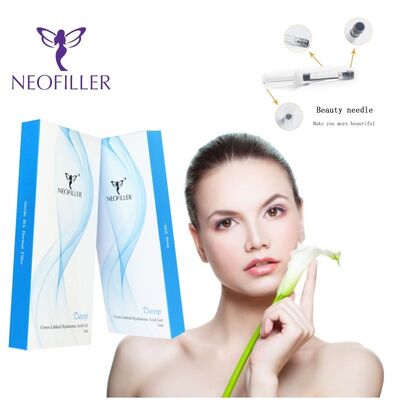 Neofiller 24mg-ml اسید هیالورونیک پرکننده پوست ژل تزریقی 9-12 ماه طول عمر محلول ذخیره در دمای اتاق