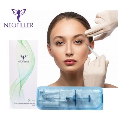Neofiller 24mg-ml اسید هیالورونیک پرکننده پوست ژل تزریقی 9 تا 12 ماه طول عمر تزریق تقویت کننده زیر پوست