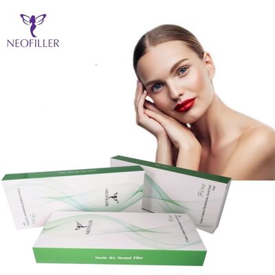 Neofiller 24mg-ml اسید هیالورونیک پرکننده پوست ژل تزریقی 9 تا 12 ماه طول عمر تزریق تقویت کننده زیر پوست