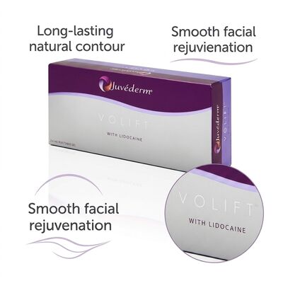 دمای اتاق شرایط نگهداری Juvederm Filler Dermal Hypodermic Injection DHL UPS FEDEX حمل و نقل برای لوازم آرایشی پزشکی