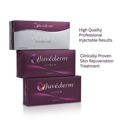 تزریق صورت Juvederm پرکننده پوست طول عمر 9-12 ماه Ultra3 Ultra4 حجم مناسب برای اصلاح شکل صورت