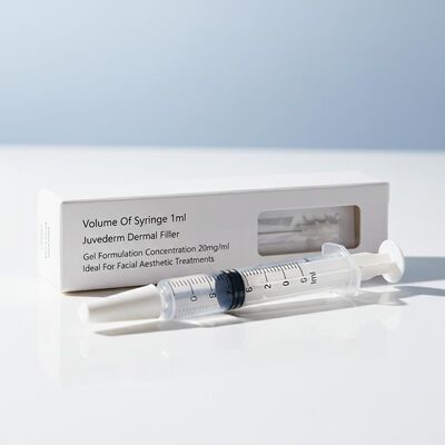 حجم شیرینی 1 میلی لیتر ژل پرکننده پوست Juvederm غلظت 20mg Ml ایده آل برای درمان زیبایی صورت