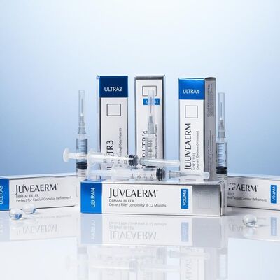 تزریق صورت Juvederm پرکننده پوست طول عمر 9-12 ماه Ultra3 Ultra4 حجم مناسب برای اصلاح شکل صورت