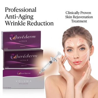 Juvederm Ultra 4 Chin Filler Hyaluronic Acid Filler درمیانی برای شکل دادن فک 24mg/ml