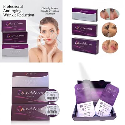 Juvederm Ultra 4 Chin Filler Hyaluronic Acid Filler درمیانی برای شکل دادن فک 24mg/ml