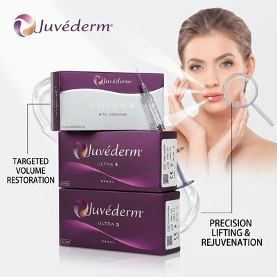 Juvederm Ultra 4 Chin Filler Hyaluronic Acid Filler درمیانی برای شکل دادن فک 24mg/ml