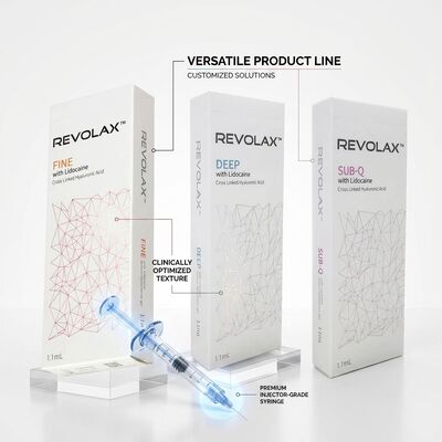 Revolax Sub-Q Full Face Filler Monophasic Hyaluronic Acid Dermal Filler 1.1ml برای بازسازی حجم صورت