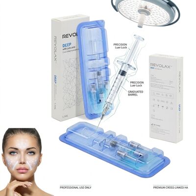 فیلر خط فک Revolax Sub-Q تک فازی اسید هیالورونیک فیلر پوستی 1.1 میلی لیتر برای کانتورینگ خط فک