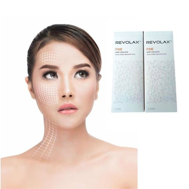 سرنگ پرکننده پوستی هیالورونیک اسید Revolax برای صورت 6 تا 12 ماه اثر