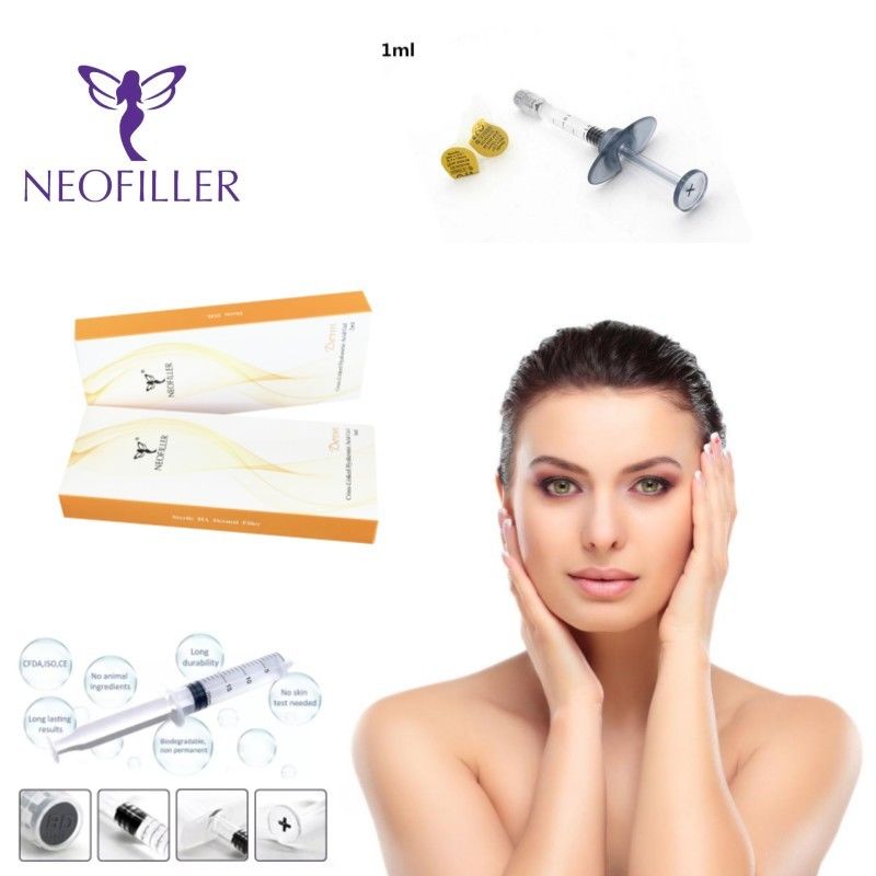 9 تا 12 ماه طول عمر اسید هیالورونیک پرکننده پوست تزریق زیر پوست ژل تزریق طبیعی شفاف افزایش چهره