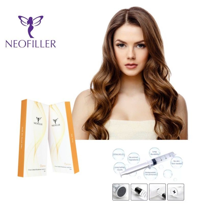 Neofiller 24mg-ml اسید هیالورونیک پرکننده پوست ژل تزریقی کاهش چین و چروک افزایش چهره