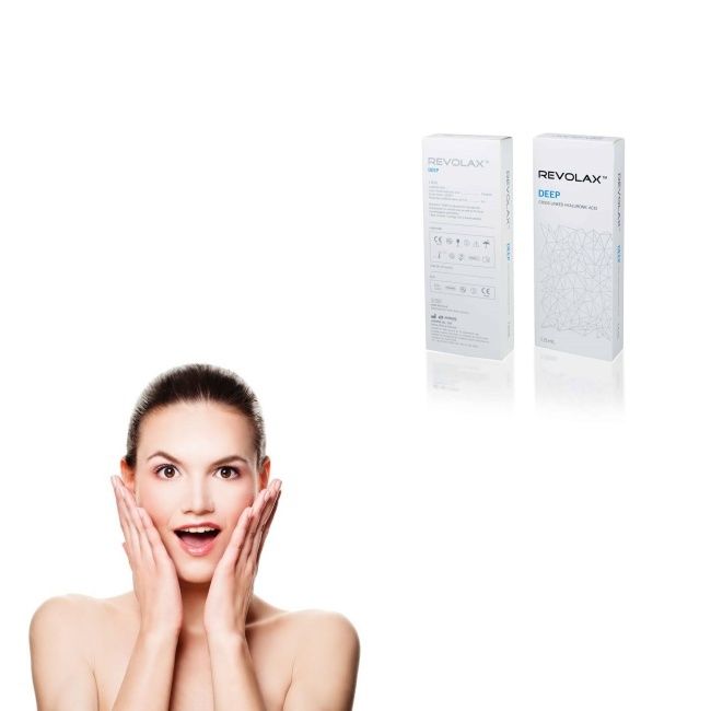 پرکننده پوستی هیالورونیک اسید Revolax، پرکننده کاهش دهنده چین و چروک، راه حل ایده آل برای پوست صاف و جوان و درمان های جوانسازی صورت