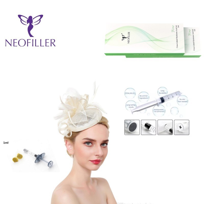 ژل تزریقی پرکننده پوستی هیالورونیک اسید ذخیره در دمای اتاق تقویت کننده ظاهر جوانی صورت با ماندگاری طولانی