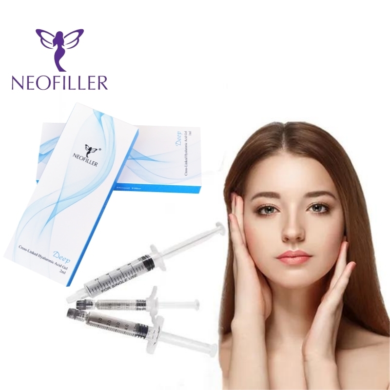 Neofiller عمیق 24mg-ml اسید هیالورونیک پرکننده پوست ژل تزریقی 9-12 ماه طول عمر تزریق هیپودرمک